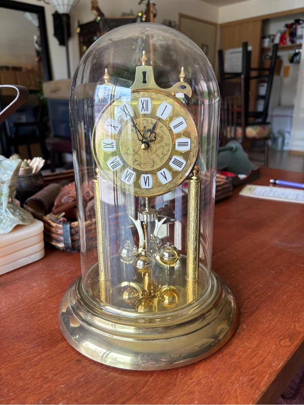 Vintage Junghans Anniversary Mantel Clock